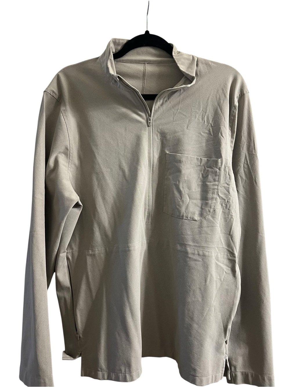 Lululemon Light Gray Quarter-Zip Pullover Jacket